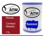 Preview: Mazda, Crimson Metallic, 11L: 500ml Lackdose, von ATW Autoteile West.